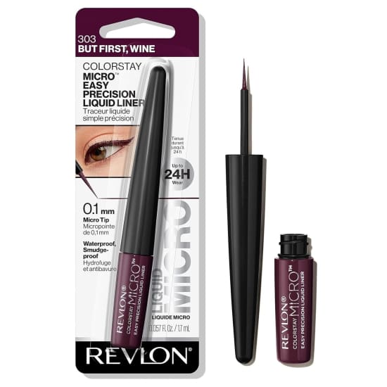 1 x REVLON Colorstay Micro Easy Precision Liquid Eyeliner BUT FIRST WINE 303 - Health & Beauty:Makeup:Eyes:Eyeliner