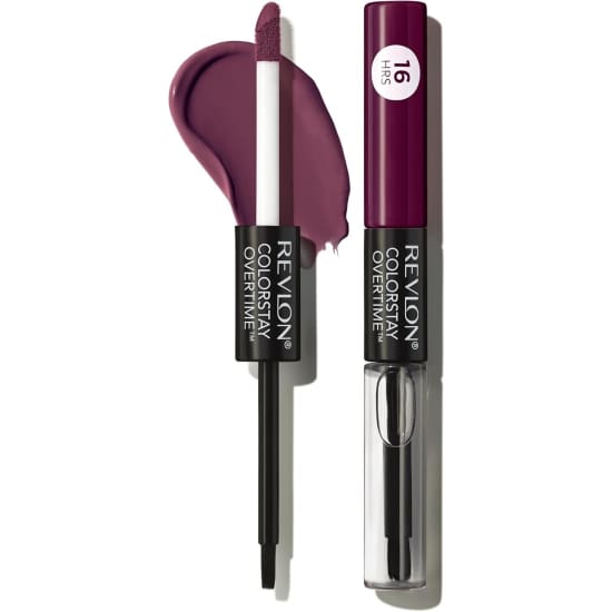 1x REVLON ColorStay Overtime Liquid Lipcolor Lipstick LIMITLESS BLACK CHERRY 500 - Health & Beauty:Makeup:Lips:Lipstick