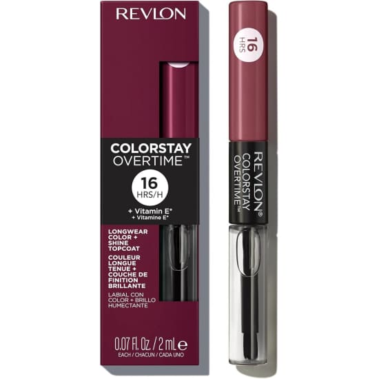 1x REVLON ColorStay Overtime Liquid Lipcolor Lipstick RELENTLESS RAISIN 270 - Health & Beauty:Makeup:Lips:Lipstick