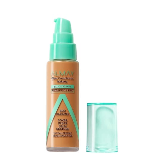 ALMAY Clear Complexion Foundation CARAMEL 800 salicylic acid acne treatment - Health & Beauty:Makeup:Face:Foundation