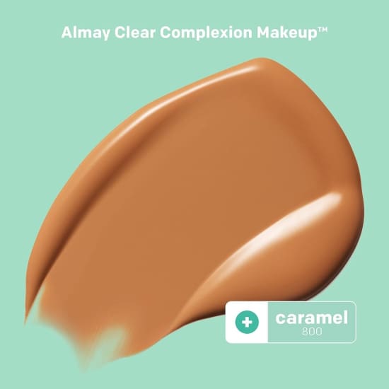 ALMAY Clear Complexion Foundation CARAMEL 800 salicylic acid acne treatment - Health & Beauty:Makeup:Face:Foundation