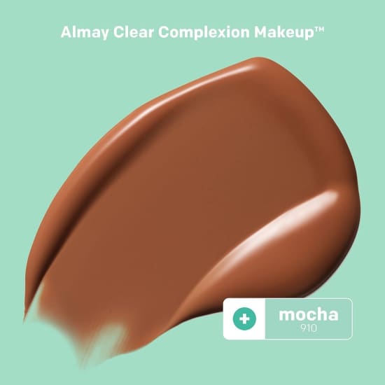 ALMAY Clear Complexion Foundation MOCHA 910 30mL salicylic acid acne treatment - Health & Beauty:Makeup:Face:Foundation