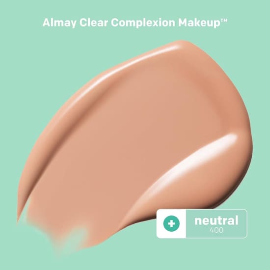 ALMAY Clear Complexion Foundation NEUTRAL 400 30mL salicylic acid acne treatment - Health & Beauty:Makeup:Face:Foundation