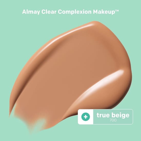 ALMAY Clear Complexion Foundation TRUE BEIGE 700 salicylic acid acne treatment - Health & Beauty:Makeup:Face:Foundation