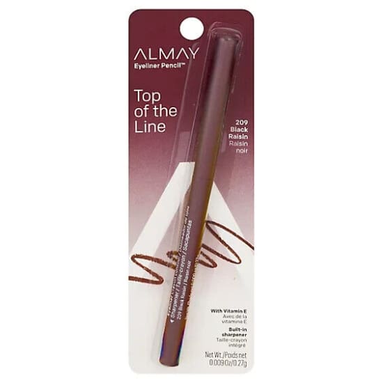 ALMAY Top Of The Line Pencil Eyeliner BLACK RAISIN 209 Eye Liner NEW - Health & Beauty:Makeup:Eyes:Eyeliner