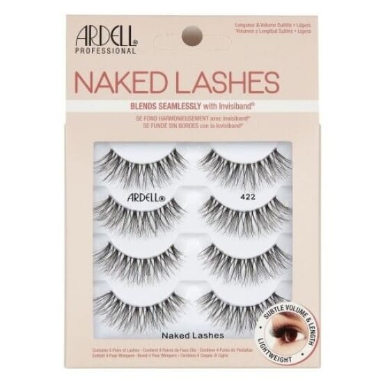 ARDELL Professional Naked Lashes MULTIPACK False Eyelashes 4 Pairs 422 NEW - Health & Beauty:Makeup:Eyes:Eyelash Extensions