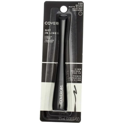 COVERGIRL Get In Line Liquid Eyeliner MAJOR MATTE BLACK 320 eye liner - Health & Beauty:Makeup:Eyes:Eyeliner