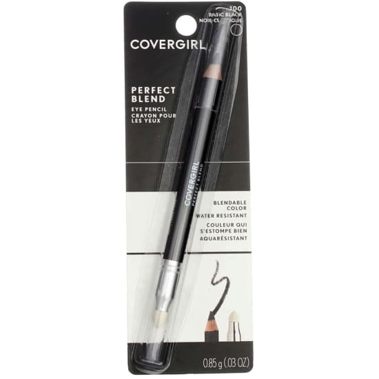 COVERGIRL Perfect Blend Eye Pencil Eyeliner BASIC BLACK 100 liner waterproof - Health & Beauty:Makeup:Eyes:Eyeliner