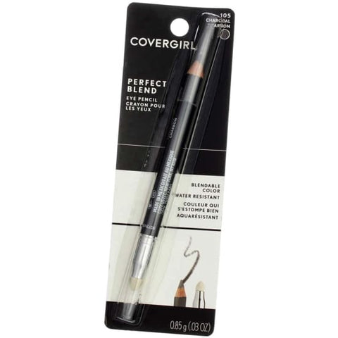 COVERGIRL Perfect Blend Eye Pencil Eyeliner CHARCOAL 105 liner grey waterproof - Health & Beauty:Makeup:Eyes:Eyeliner