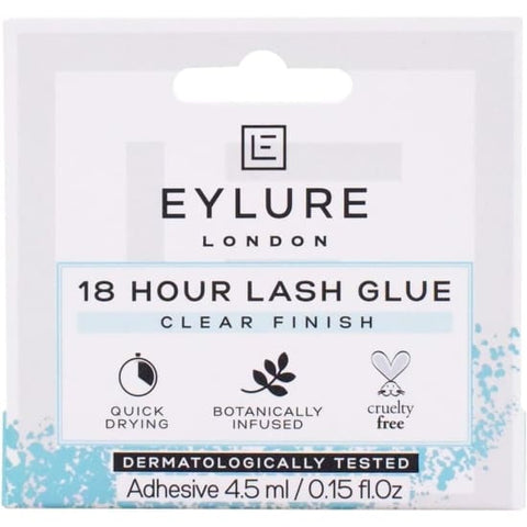 EYLURE 18 Hour Lash Glue Botanically Infused Adhesive CLEAR FINISH 4.5mL - Health & Beauty:Makeup:Eyes:Eyelash Extensions