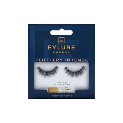 EYLURE Fluttery Intense Full & Wispy Strip Eyelashes + Adhesive NO 179 eye lash - Health & Beauty:Makeup:Eyes:Eyelash Extensions