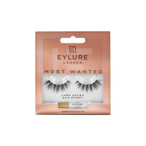 EYLURE Most Wanted Silk Effect Strip Lashes + Adhesive LUSH CRUSH lash extensions - Health & Beauty:Makeup:Eyes:Eyelash Extensions