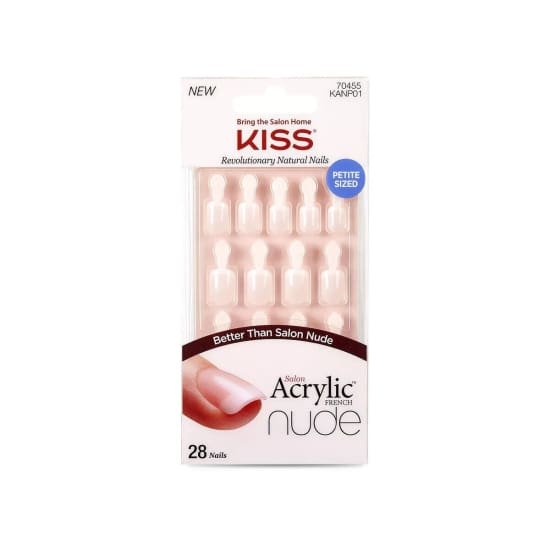 KISS Salon Acrylic French NUDE Nail Tips Real Petite Length + Glue 7 days 70455 - Health & Beauty:Nail Care Manicure & Pedicure:Nail