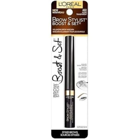 LOREAL Brow Stylist Boost and Set Brow Volumizing Mascara CLEAR 460 transparent - Health & Beauty:Makeup:Eyes:Eyebrow Liner & Definition