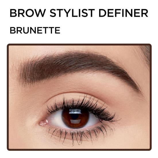 LOREAL Brow Stylist Ultra Fine Tip Brow Pencil BRUNETTE 389 spoolie waterproof - Health & Beauty:Makeup:Eyes:Eyebrow Liner & Definition