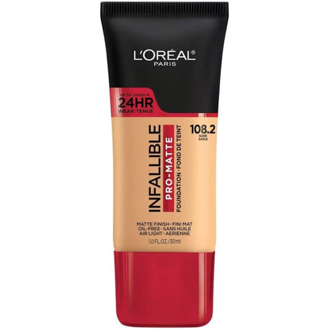 LOREAL Infallible Pro Matte Foundation SAND 108.2 24hr oil free waterproof - Health & Beauty:Makeup:Face:Foundation