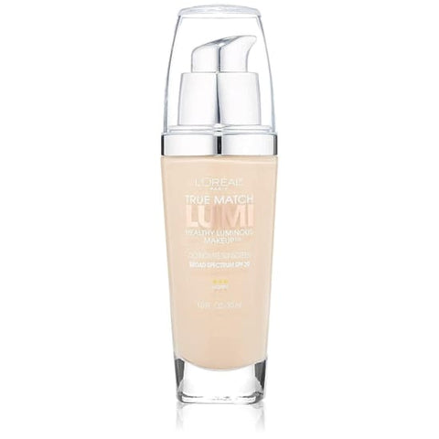 LOREAL True Match Lumi Healthy Luminous Foundation PORCELAIN LIGHT IVORY W1-2 - Health & Beauty:Makeup:Face:Foundation