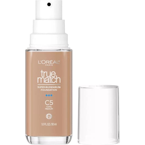 LOREAL True Match Super Blendable Foundation C5 Cool Medium 30mL PUMP - Health & Beauty:Makeup:Face:Foundation