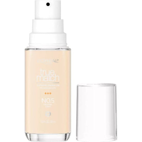 LOREAL True Match Super Blendable Foundation N0.5 Neutral Light 30mL PUMP - Health & Beauty:Makeup:Face:Foundation