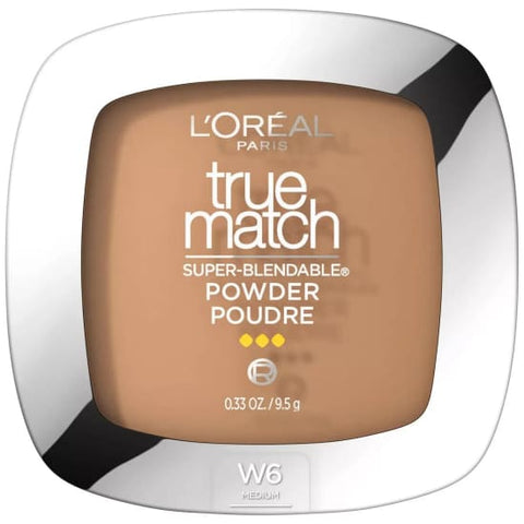 LOREAL True Match Super Blendable Pressed Powder MEDIUM W6 - Health & Beauty:Makeup:Face:Face Powder