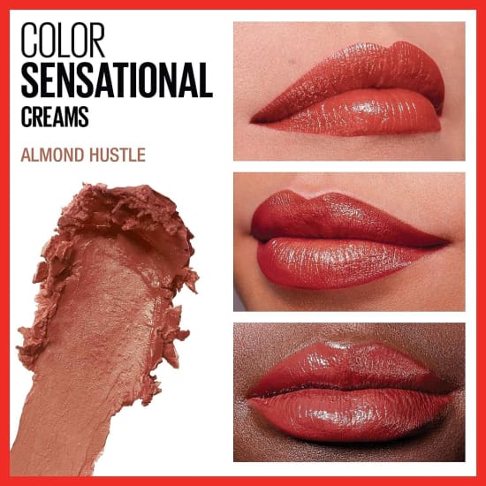 MAYBELLINE Colorsensational Cream Lipstick ALMOND HUSTLE 133 - Health & Beauty:Makeup:Lips:Lipstick