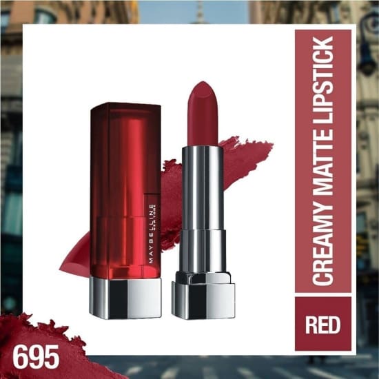 MAYBELLINE Colorsensational Cream Lipstick DIVINE WINE 695 red - Health & Beauty:Makeup:Lips:Lipstick