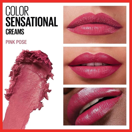 MAYBELLINE Colorsensational Cream Lipstick PINK POSE 233 - Health & Beauty:Makeup:Lips:Lipstick