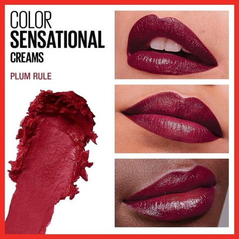 MAYBELLINE Colorsensational Cream Lipstick PLUM RULE 411 - Health & Beauty:Makeup:Lips:Lipstick