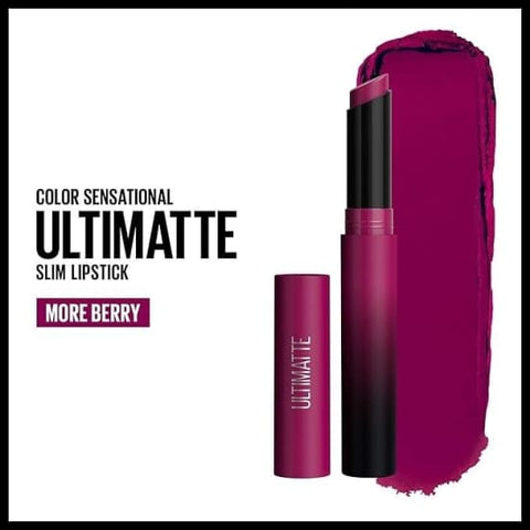 MAYBELLINE Colorsensational Ultimatte Matte Lipstick MORE BERRY 099 - Health & Beauty:Makeup:Lips:Lipstick