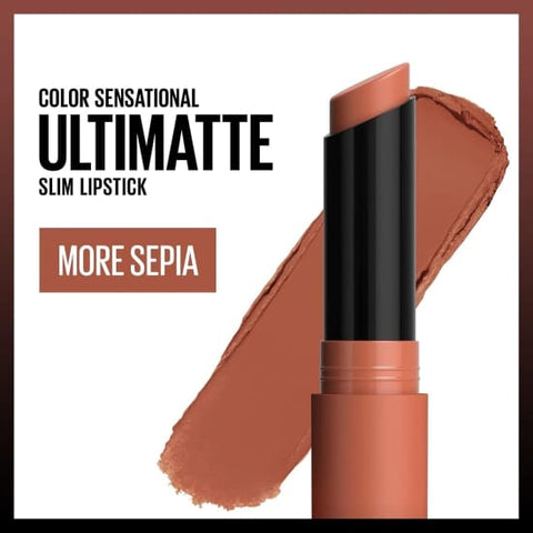 MAYBELLINE Colorsensational Ultimatte Matte Lipstick MORE SEPIA 688 - Health & Beauty:Makeup:Lips:Lipstick