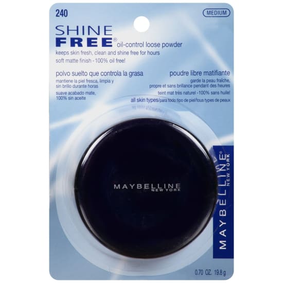 MAYBELLINE Shine Free Oil Control Loose Powder MEDIUM 240 matte finish oil free - Health & Beauty:Makeup:Face:Face Powder