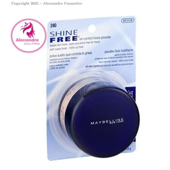 MAYBELLINE Shine Free Oil Control Loose Powder MEDIUM 240 matte finish oil free - Health & Beauty:Makeup:Face:Face Powder