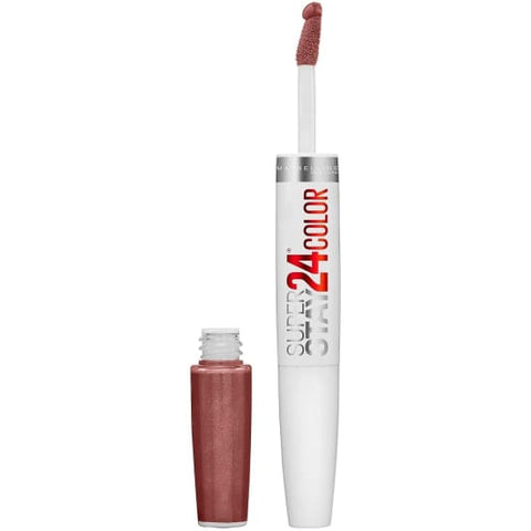 MAYBELLINE SuperStay 24HR 2-step Lipcolor CONSTANT COCOA 145 liquid lipstick - Health & Beauty:Makeup:Lips:Lipstick