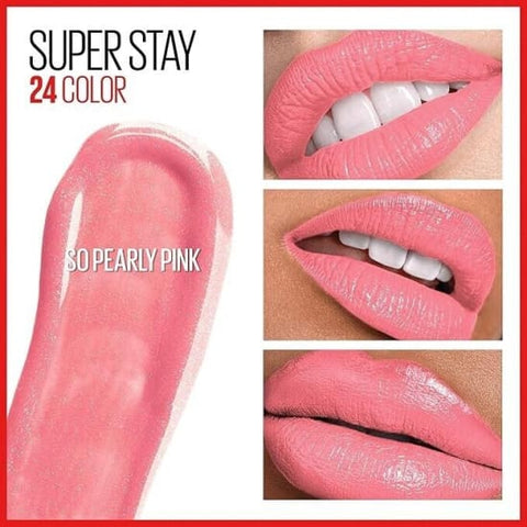 MAYBELLINE SuperStay 24HR 2-step SO PEARLY PINK 110 Lipcolor liquid lipstick - Health & Beauty:Makeup:Lips:Lipstick