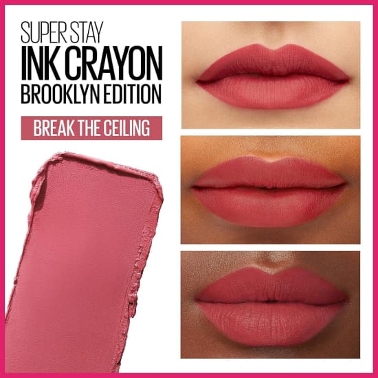 MAYBELLINE SuperStay Ink Lip Crayon Lipstick BREAK THE CEILING 145 - Health & Beauty:Makeup:Lips:Lipstick