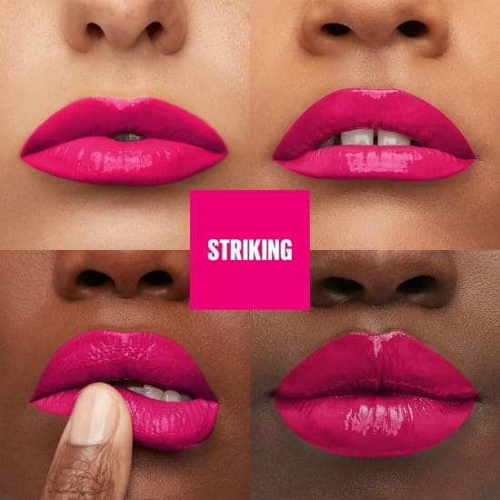 MAYBELLINE SuperStay Vinyl Ink Lipcolor STRIKING 150 pink liquid lipstick - Health & Beauty:Makeup:Lips:Lipstick