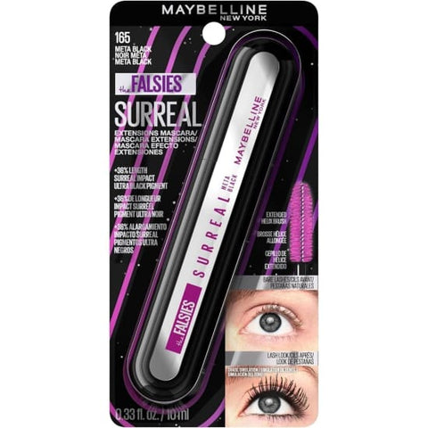 MAYBELLINE The Falsies Surreal Extensions Mascara META BLACK 165 washable - Health & Beauty:Makeup:Eyes:Mascara