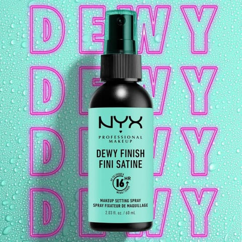 NYX Dewy Finish Makeup Setting Spray for 16HR 60mL MSS02 - Health & Beauty:Makeup:Face:Setting Spray