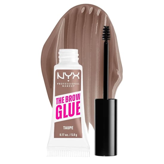 NYX The Brow Glue Eye Brow Gel TAUPE TBG02 eyebrow tinted instant styler - Health & Beauty:Makeup:Eyes:Eyebrow Liner & Definition