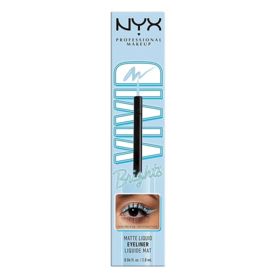 NYX Vivid Brights Matte Liquid Eyeliner BLUE THANG VBLL06 Eye Liner - Health & Beauty:Makeup:Eyes:Eyeliner