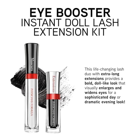 PHYSICIANS FORMULA Instant Doll Lash Extension Kit Mascara Fibers ULTRA BLACK - Health & Beauty:Makeup:Eyes:Mascara