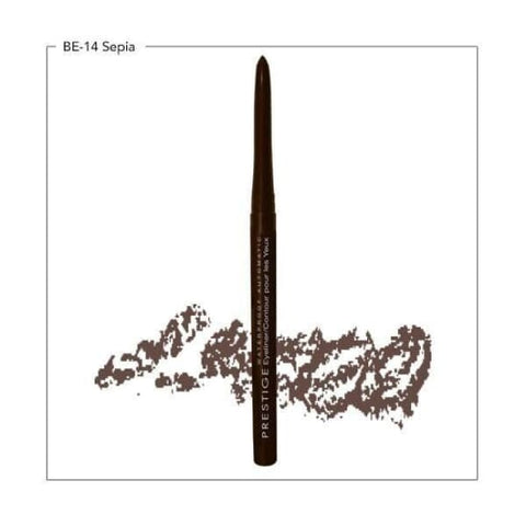 PRESTIGE COSMETICS Waterproof Automatic Eyeliner SEPIA BE14 eye liner brown - Health & Beauty:Makeup:Lips:Lip Liner