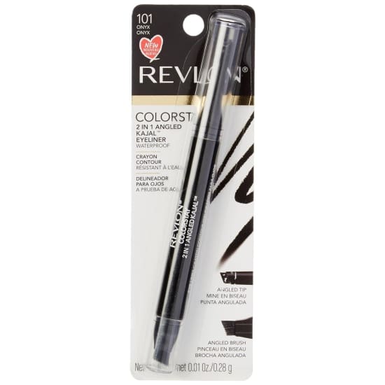 REVLON Colorstay 2 IN 1 Angled Kajal Eyeliner ONYX 101 eye liner black waterproo - Health & Beauty:Makeup:Eyes:Eyeliner