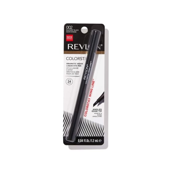 REVLON Colorstay Dramatic Wear Liquid Pen Eye Liner BLACKEST BLACK 002 ANGLED - Health & Beauty:Makeup:Eyes:Eyeliner