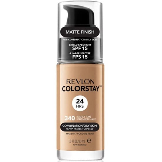 REVLON ColorStay Foundation EARLY TAN 340 Combination Oily Skin 30mL Pump - Health & Beauty:Makeup:Face:Foundation