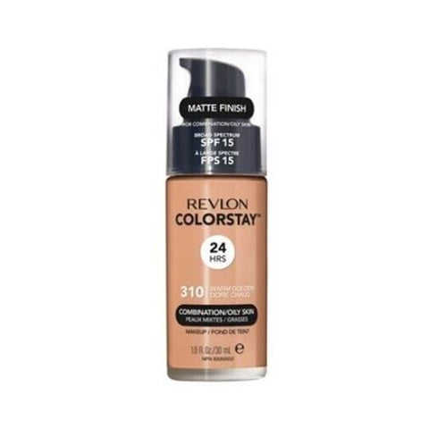 REVLON ColorStay Foundation WARM GOLDEN 310 Combination Oily Skin 30mL Pump - Health & Beauty:Makeup:Face:Foundation