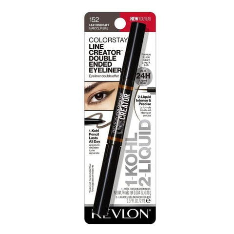 REVLON Colorstay Line Creator Double Ended Eyeliner LEATHERCRAFT 152 eye liner - Health & Beauty:Makeup:Eyes:Eyeliner