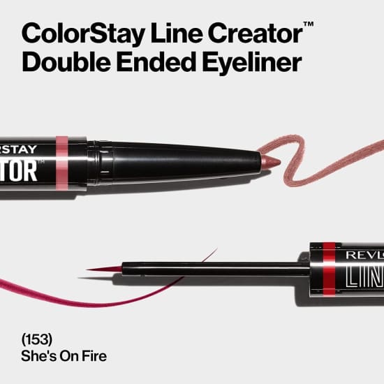 REVLON Colorstay Line Creator Double Ended Eyeliner SHE’S ON FIRE 153 eye liner - Health & Beauty:Makeup:Eyes:Eyeliner