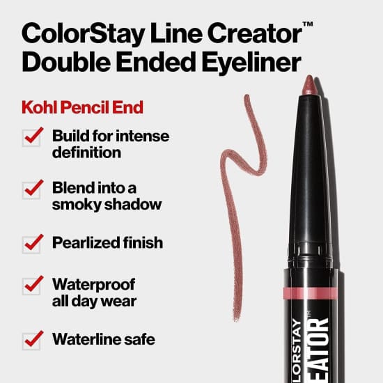 REVLON Colorstay Line Creator Double Ended Eyeliner SHE’S ON FIRE 153 eye liner - Health & Beauty:Makeup:Eyes:Eyeliner