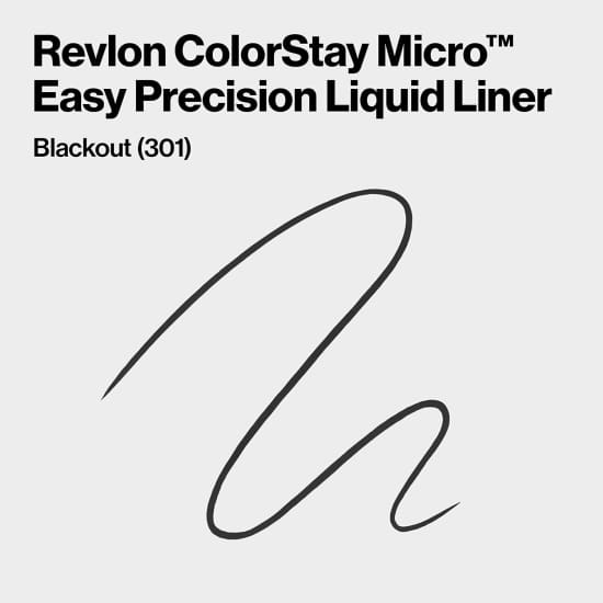 REVLON Colorstay Micro Easy Precision Liquid Eyeliner BLACKOUT 301 black - Health & Beauty:Makeup:Eyes:Eyeliner